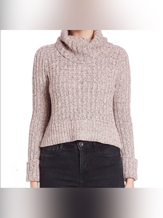 Free People Sweaters - Free People Twisted Cable Knit Turtleneck Sweater - Size Small